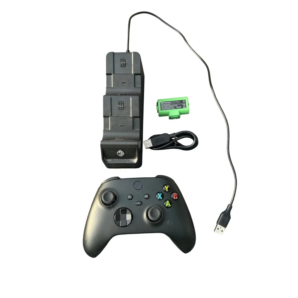 Xbox Series X S Wireless Controller Carbon Black Collective Minds Dual Charger